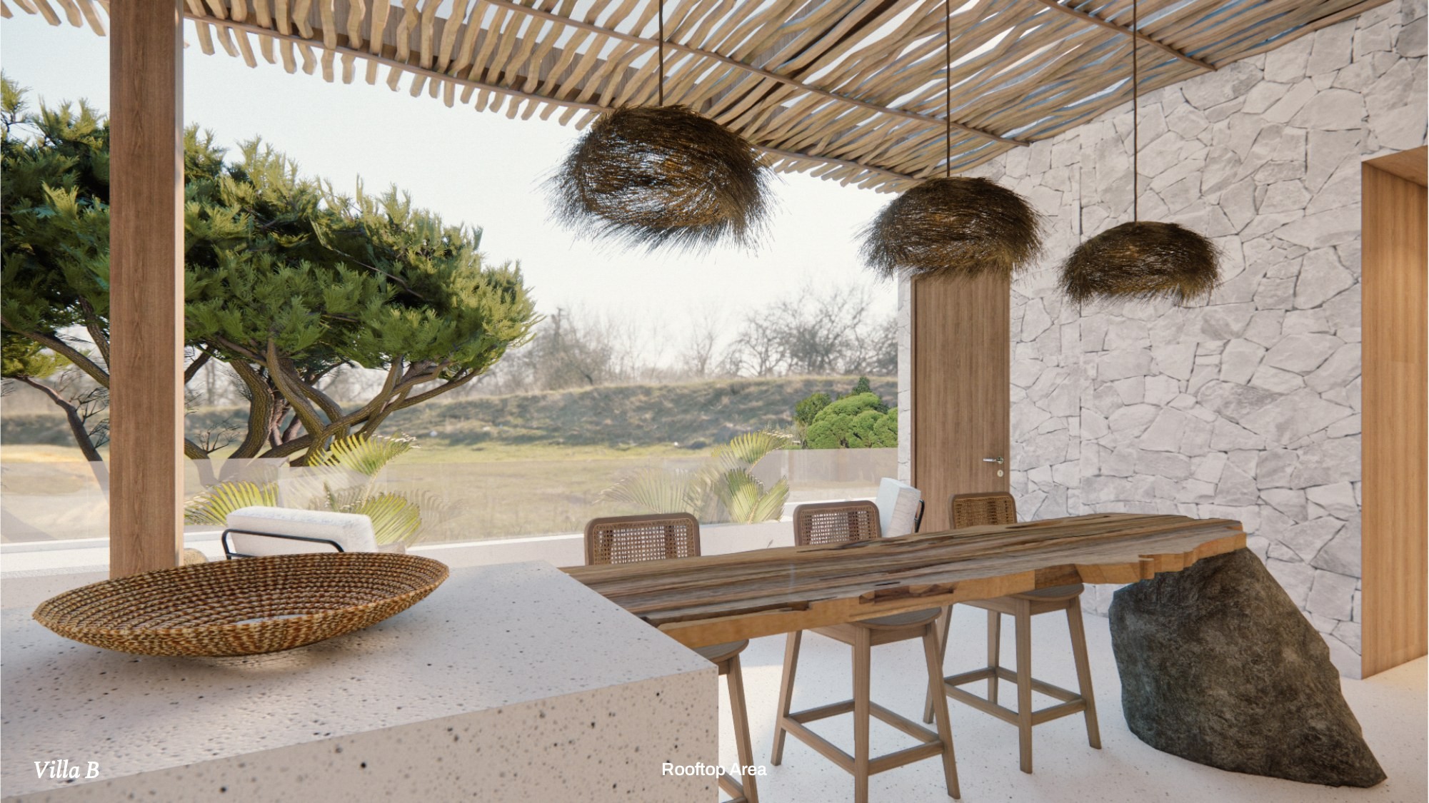 3-Bedroom Contemporary Villa in Bingin