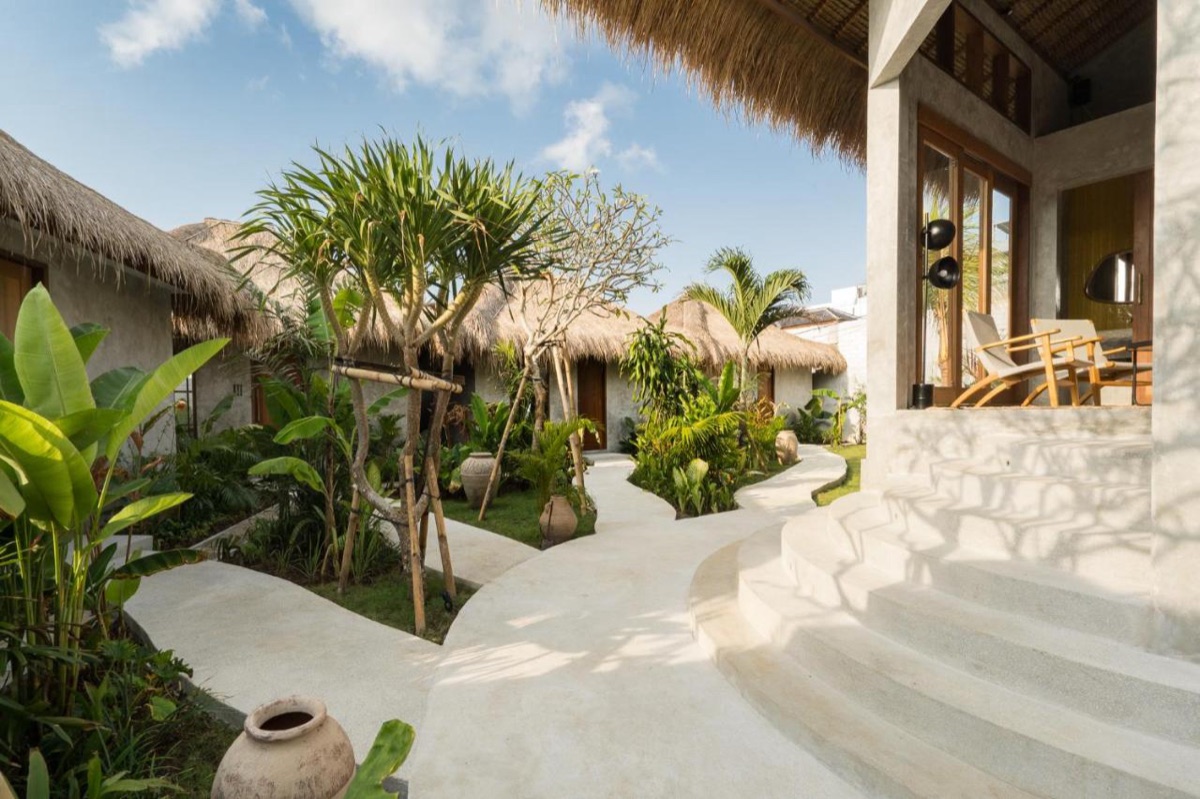 Thatched garden suites at ANGELIAN Boutique Hotel