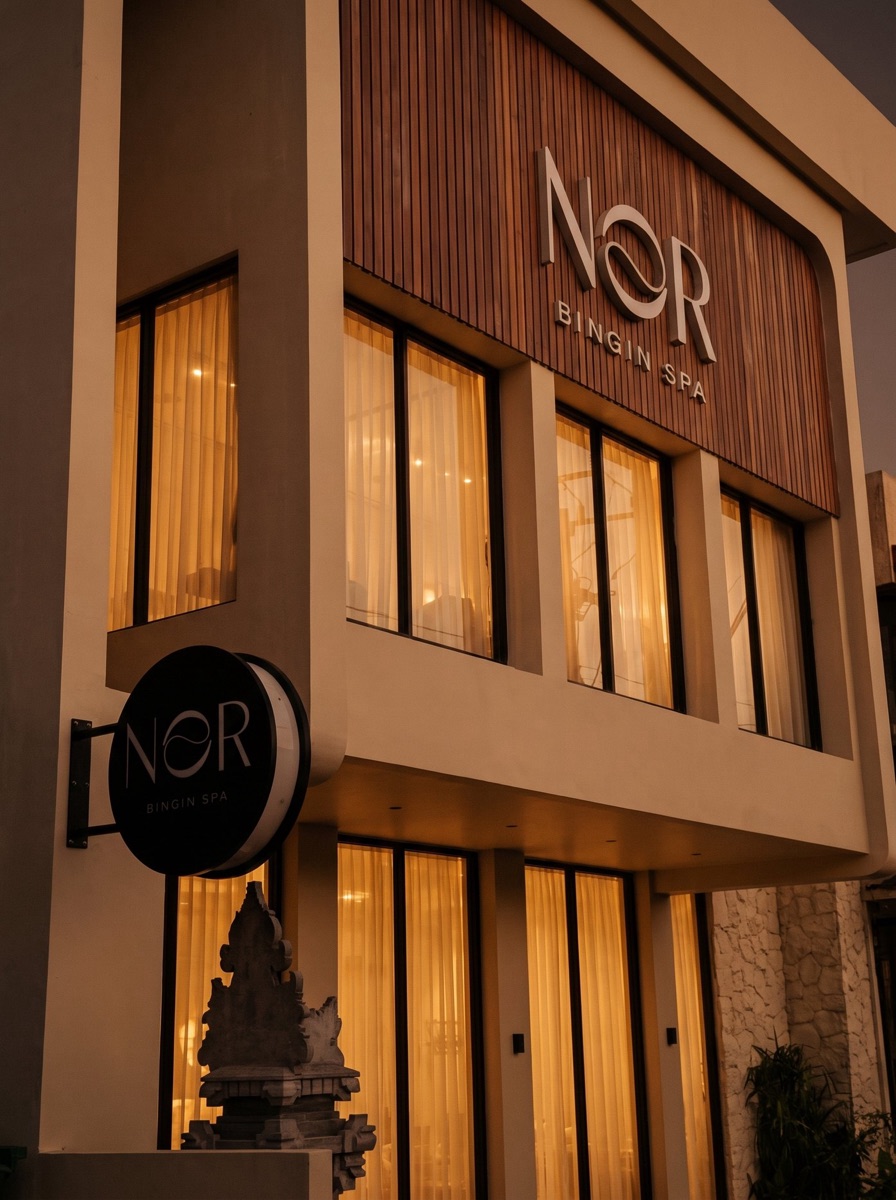 NOR Bingin Spa at dusk